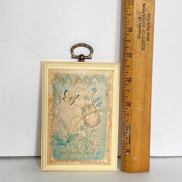 1980s Hallmark Inspirational Wall Plaques Set Of 2 With Gold Hangers - Picture 7 of 10